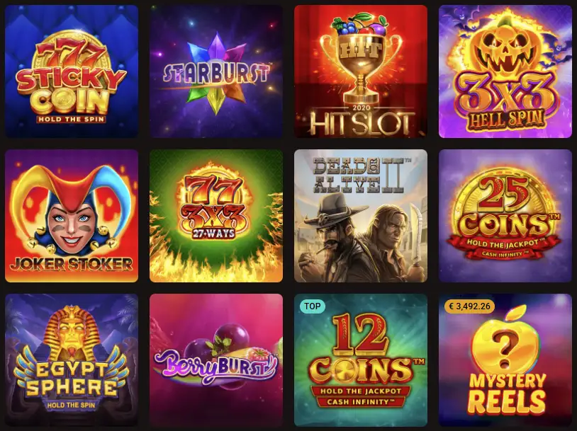 Speel unieke gokkasten bij Slotlair Casino